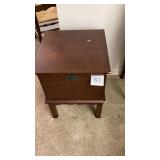 Vintage end table, 18 x 18 x 24" tall