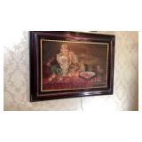 Nice wooden frame painting by sea picture, 45 x