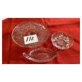 Vintage EAPG cake stand approximately 9in across,
