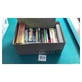 Books, world atlas, misc DVDs