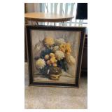 Rudolph Colao framed floral picture 23x27