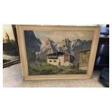 Large framed painting 36x28.5