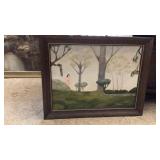 Framed painting 28x22