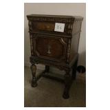 17" x 14" x 30" antique side table