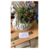 Ceramic chicken planter