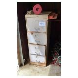 Filing cabinet with contents