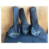 3 Gold Tone Musical Instrument Cases