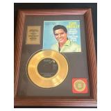 Elvis Presley 24kt Gold Record Plaque