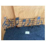 Black Metal Musical Notes Wall Decor