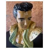 Sculpted Elvis Bust W Golden Accents, 19ï¿½ï¿½ x 19ï¿½ï¿½