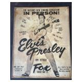 Elvis Presley Metal Concert Poster