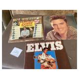 Three Elvis Presley LP Records Set