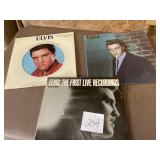 Three Elvis Presley Vinyl Records