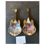 Elvis Presley Bradford Exchange Guitar Plates