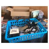 Lot With Open Signs, Books, and Tools