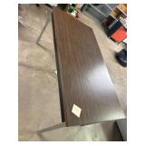 Rectangular Wood and Metal Desk, 60x30x29