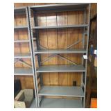 Metal Storage Shelf Unit, Gray Finish