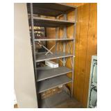 Gray Metal Industrial Storage Shelving Unit