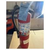 Badger Fire Extinguisher with Instruction Label