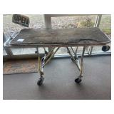 Metal-Framed Rolling Medical Gurney