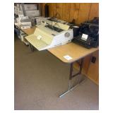 Adjustable Folding Table with Metal Legs