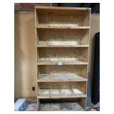 Large Wooden Shelving Unit, 48ï¿½ x 17ï¿½ x 100ï¿½