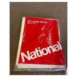 National 100 Ledger Sheets, 9 1/4 x 11 7/8