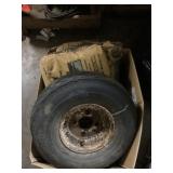 Automotive Wheel and Quikrete Concrete Mix