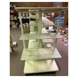 Metal Pegboard Retail Display Shelving