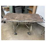 Metal Gurney with Worn Padding