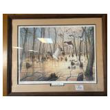 35' x 28' Framed Lee Rogers Artwork