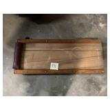 Wooden Bench with Padded Headrest