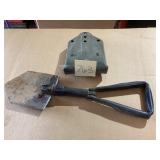 Folding Shovel with Metal Carry Case