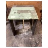 Metal Table With Detachable Top