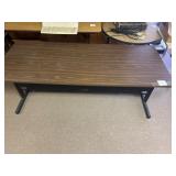 Wood and Metal Office Desk, Rectangular