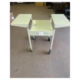 Metal Rolling Cart With Collapsible Sides