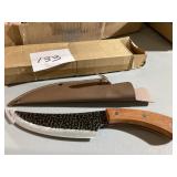 Handcrafted Fixed-Blade Knife with Sheath