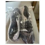 Black and White Athletic Shoes, Size 46