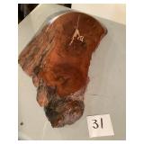 Rustic Live Edge Wood Wall Clock