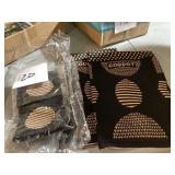 Black and Gold Textile Set