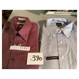 Two New Men's Dress Shirts by Jos A. Bank and John