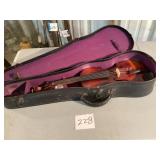 Violin with Case in Purple Lining