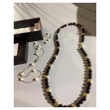 Napier Black and Pearl Necklaces