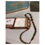 23-Inch Agate Beaded Necklace