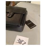 Bodengroo Black Leather Shoulder Bag