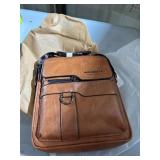Weixier Brown Leather Shoulder Bag