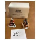 Heritage Village Cobbler & Clock Peddler Set