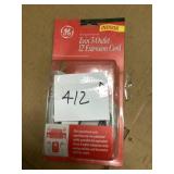 GE Twin 3-Outlet 12' Extension Cord