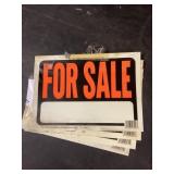 For Sale Signs with Writable Areas