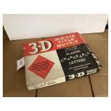 3D Movie Title Outfit Letter Set